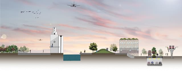 Silvertown Quays 9 Silvertown Quays - Cross Section