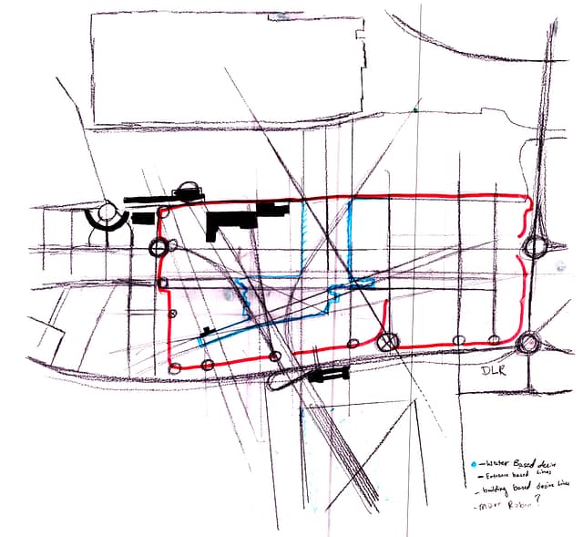 Silvertown Quays 7 Silvertown Quays - Desire lines